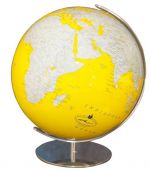  S753485 Columbus Artline gelb Globus mit Swarovski Zirkonia Durchmesser 34cm Farbwechsellampe Leuchtglobus Globe Design World Earth yellow